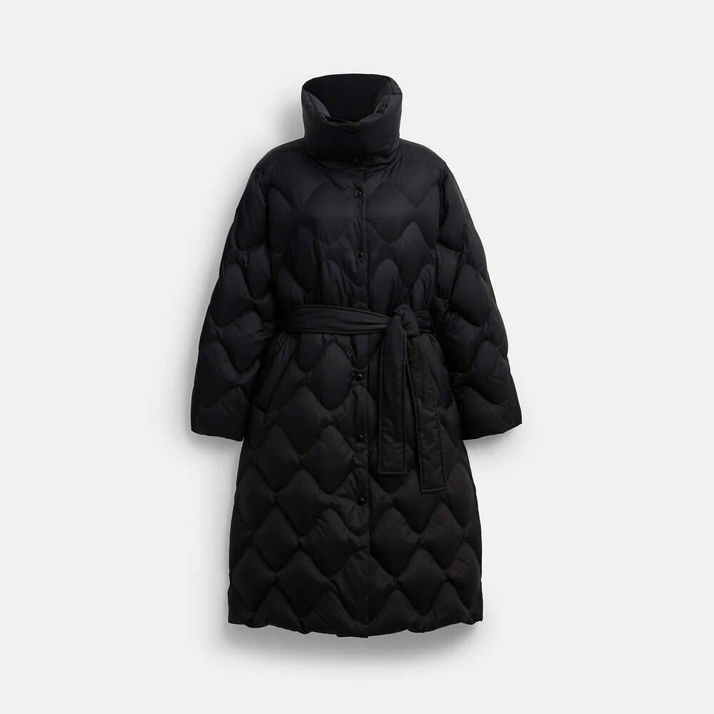 Coach Outlet Quilted Long Puffer